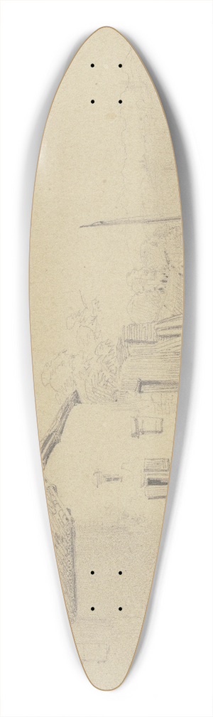 Fritz Bamberger - Bayonne 39.3 inch art pintail longboard deck