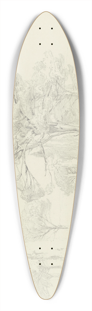 Fritz Bamberger - Bume an einem Hang in Valencia 39.3 inch art pintail longboard deck