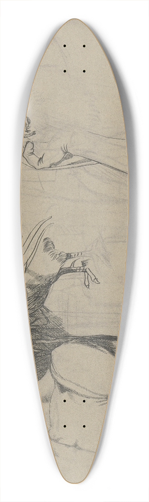 Fritz Boehle - Denial and repentance of Peter 39.3 inch art pintail longboard deck