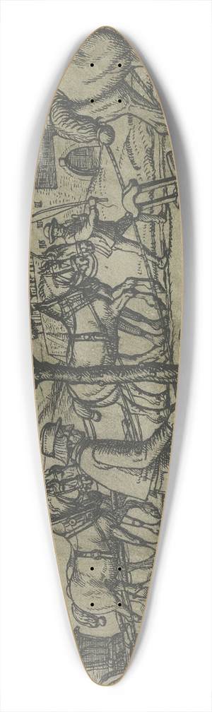 Fritz Boehle - Plowing farmer 39.3 inch art pintail longboard deck