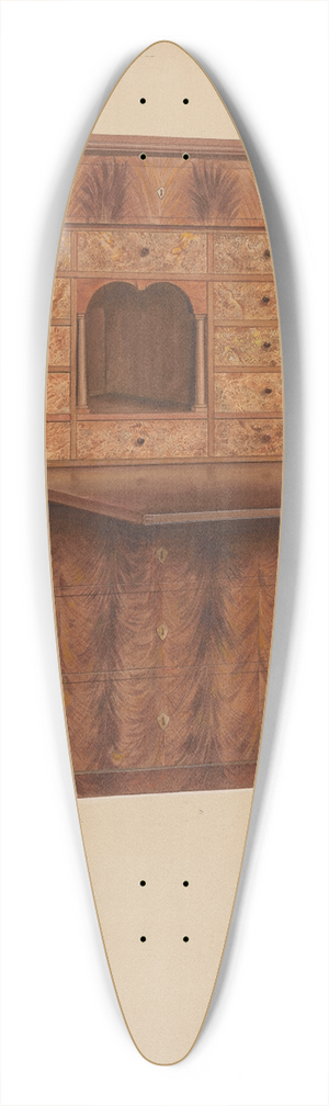 Fritz Boehmer - Desk 39.3 inch art pintail longboard deck