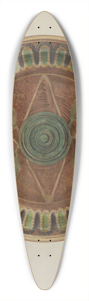 Fritz Boehmer - Pa. German Deep Dish 39.3 inch art pintail longboard deck