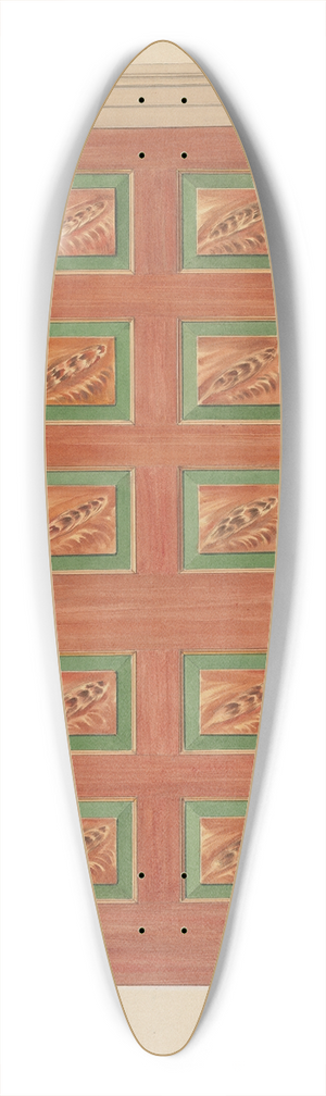 Fritz Boehmer - Zoar Door 39.3 inch art pintail longboard deck