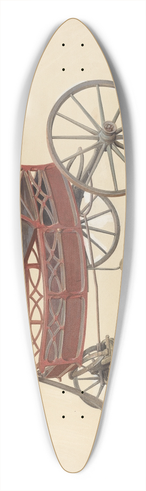 Fritz Boehmer - Zoar Invalid Wagon 39.3 inch art pintail longboard deck
