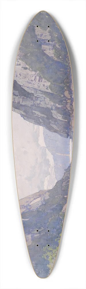 Fritz Lach - Donauenge Kasan 39.3 inch art pintail longboard deck