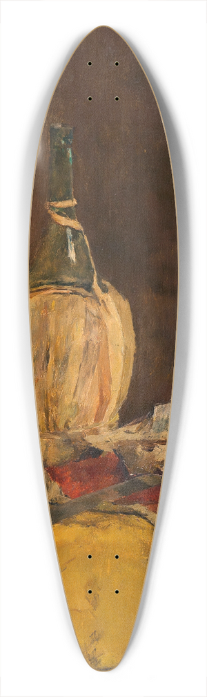 Fritz Rojka - Stillleben mit Chiantiflasche 39.3 inch art pintail longboard deck