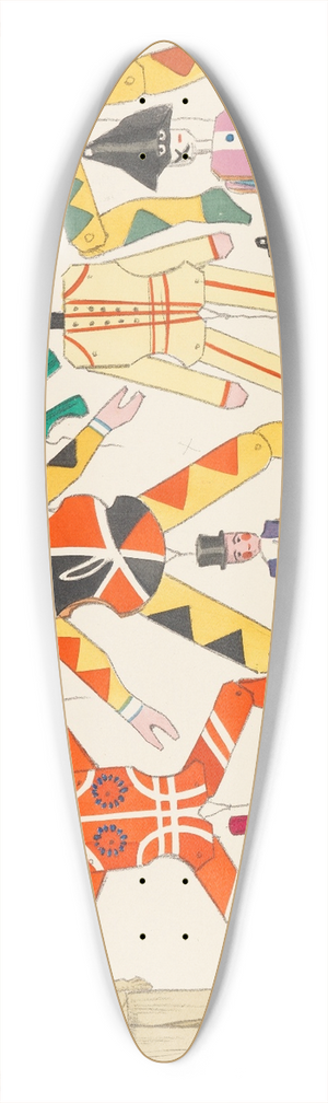 Fritz Rumpf - Spielzeug der Vlker 39.3 inch art pintail longboard deck Fritz Rumpf - Spielzeug der Vlker 39.3 inch art pintail longboard deck