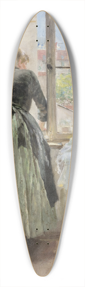 Fritz von Uhde - By the Window 39.3 inch art pintail longboard deck