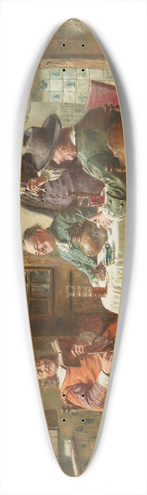 Fritz Wagner - Amusing Reading 39.3 inch art pintail longboard deck