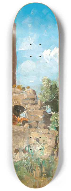 Carl Wuttke - Alter Wachturm in der rm. Campagna 8.25 inch art skate deck