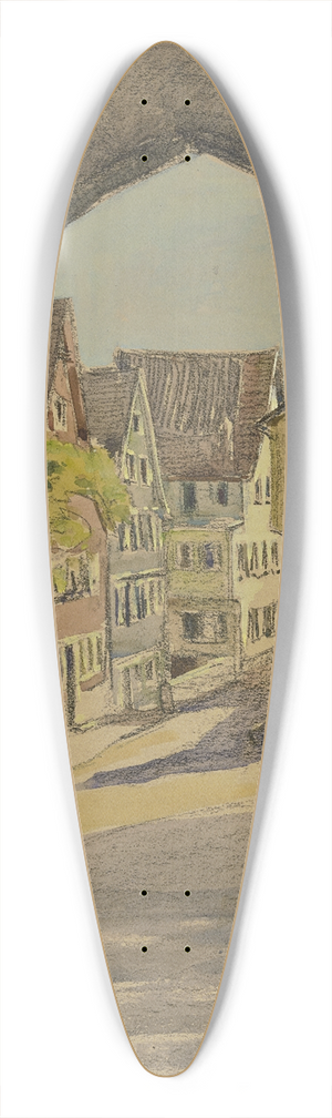 Fritz Wucherer - Hirschhorn am Neckar 39.3 inch art pintail longboard deck