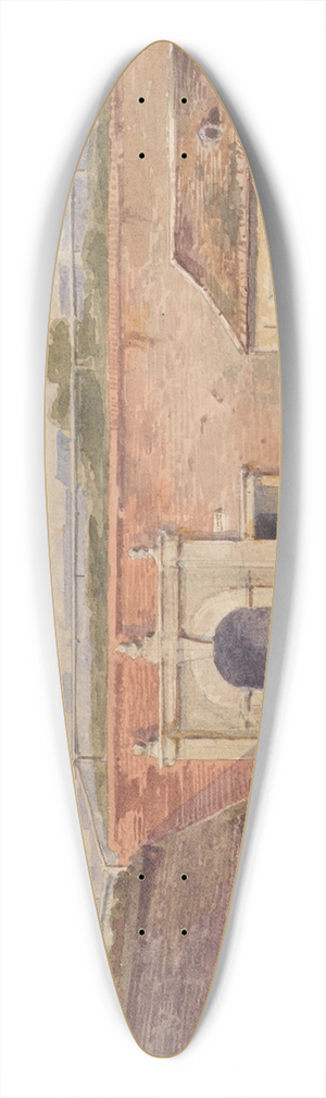 F. Seis - Das alte Burgtor in Wien 39.3 inch art pintail longboard deck