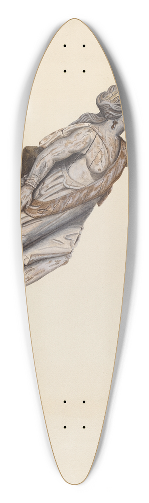 F.W. Powell - Figurehead 39.3 inch art pintail longboard deck