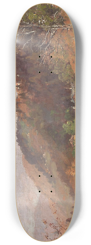 Carl Wuttke - Hgellandschaft in Westbengalen 8.25 inch art skate deck