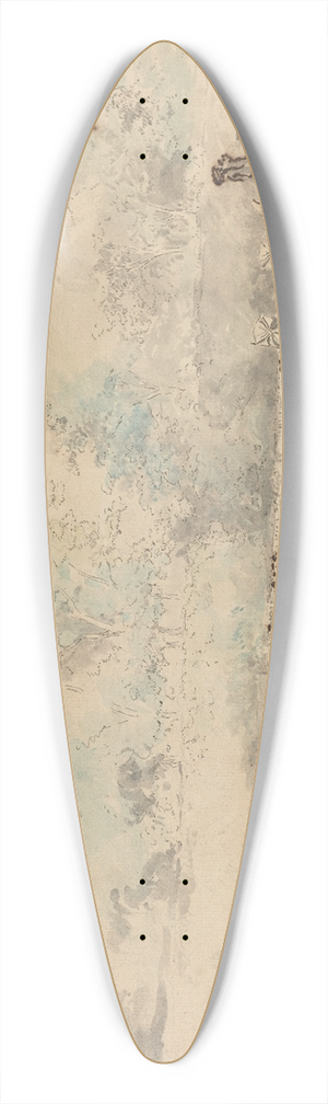 Gabriel Jacques de Saint-Aubin - Royal Review of the Troops 39.3 inch art pintail longboard deck Gabriel Jacques de Saint-Aubin - Royal Review of the Troops 39.3 inch art pintail longboard deck