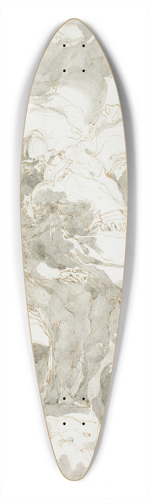 Gaetano Gandolfi - Circe, Ulysses, and Mercury 39.3 inch art pintail longboard deck
