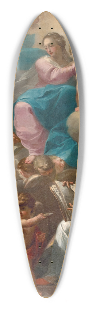 Gaetano Gandolfi - The Holy Family with Saint Augustine 39.3 inch art pintail longboard deck