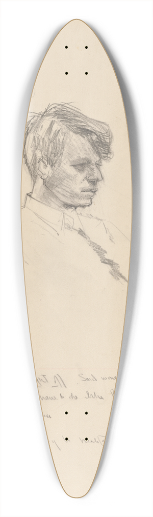 Gardner Cox - Robert Francis Kennedy 39.3 inch art pintail longboard deck