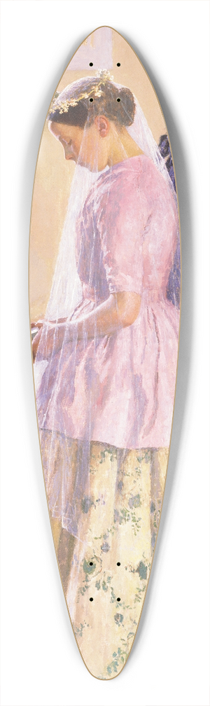 Gari Melchers - The Wedding 39.3 inch art pintail longboard deck