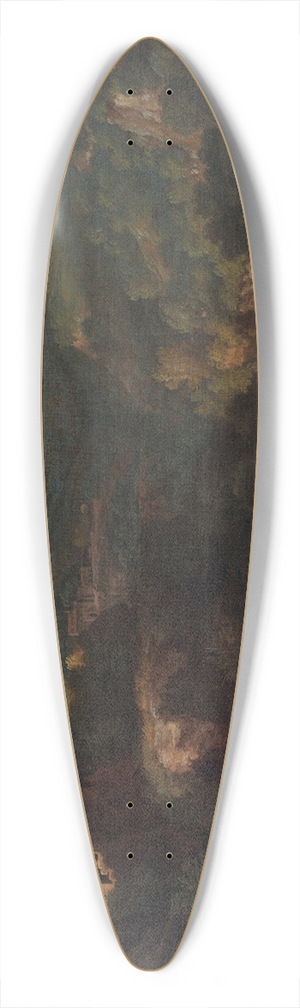 Gaspard Dughet - A view of Tivoli, with the Temple of the Sibyl 39.3 inch art pintail longboard deck