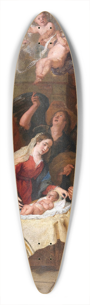 Gaspar de Crayer - The Adoration of the Shepherds 39.3 inch art pintail longboard deck