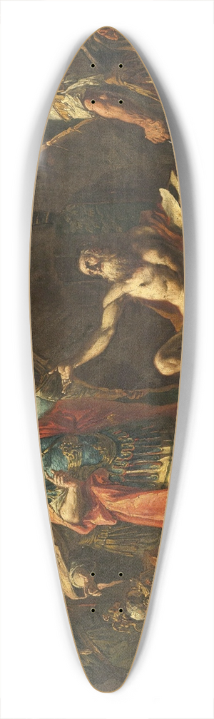Gaspare Diziani - Alexander And Diogenes 39.3 inch art pintail longboard deck