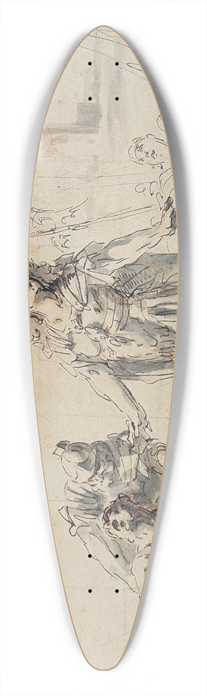 Gaspare Diziani - Alexander vor dem Krper des Darius 39.3 inch art pintail longboard deck