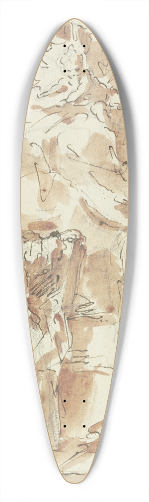 Gaspare Diziani - Madonna mit dem Heiligen Spiridon und Demetrius 39.3 inch art pintail longboard deck