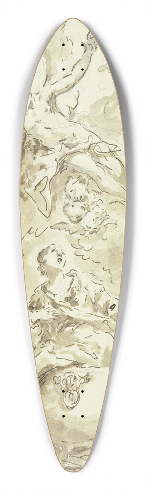 Gaspare Diziani - Martyrium des Heiligen Johannes 39.3 inch art pintail longboard deck