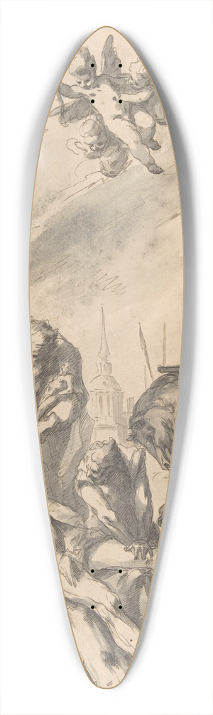 Gaspare Diziani - The Martyrdom of Saint Andrew 39.3 inch art pintail longboard deck
