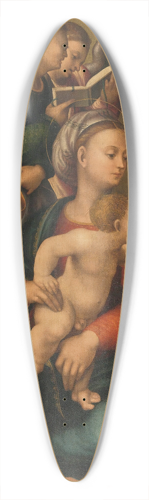 Gaspare Sacchi - Madonna And Child With Joseph And Angels 39.3 inch art pintail longboard deck