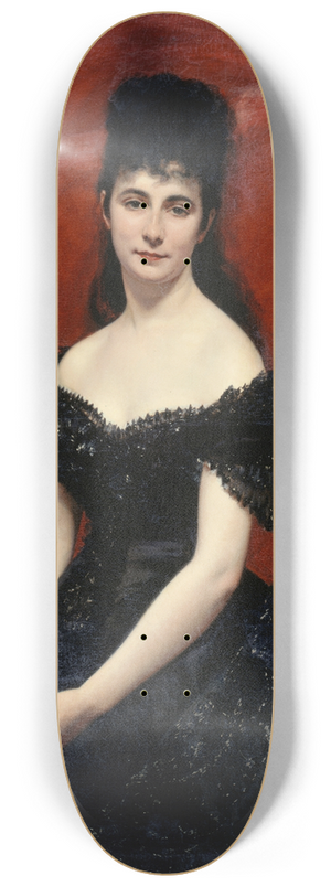 Carolus-Duran - Portrait de Lonie Dufresne, baronne le Vavasseur, puis marquise de Vaucouleurs de Lanjamet 8.25 inch art skate deck