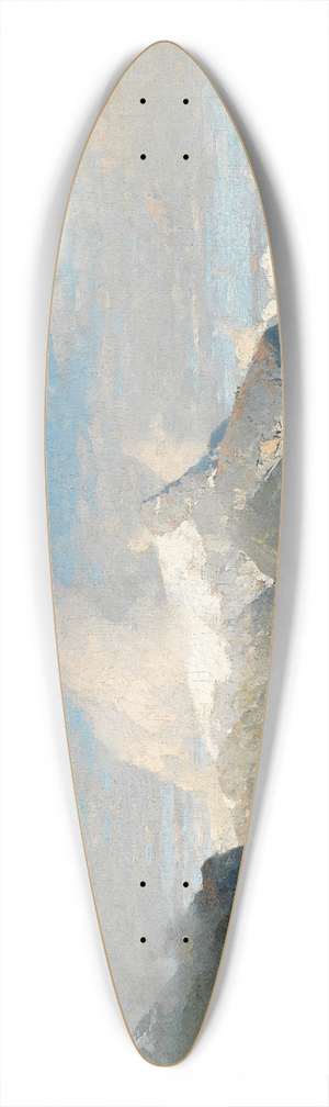 Georg Anton Rasmussen - A summer day by the fjord 39.3 inch art pintail longboard deck
