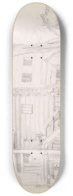 Adolph Tidemand - Skysstasjonen Tangen i Heddal 8.25 inch art skate deck