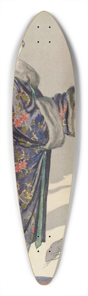 George Barbier - Evening Attire.. 39.3 inch art pintail longboard deck