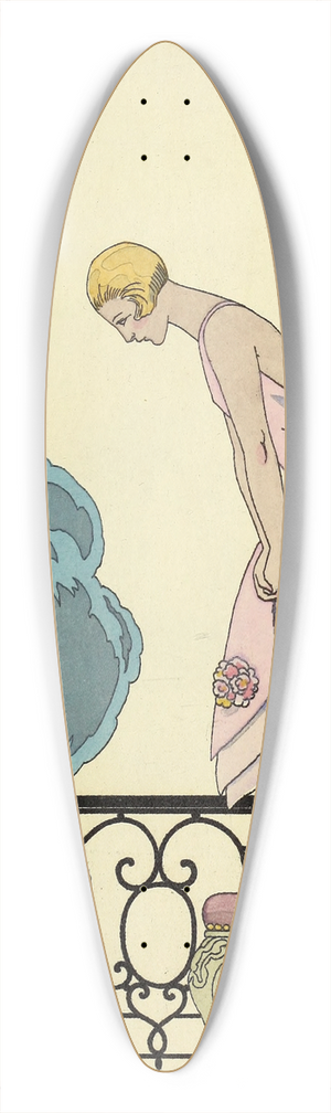 George Barbier - Falbalas et fanfreluches, La Souris 39.3 inch art pintail longboard deck