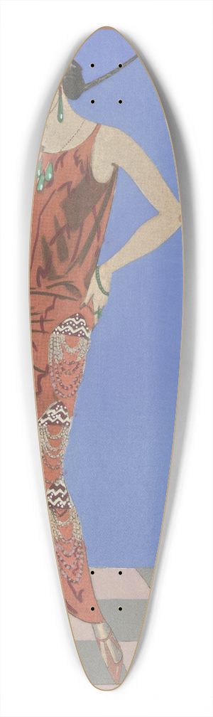 George Barbier - Gazette du Bon Ton. Art  Modes & Frivolits; Evening Attire 39.3 inch art pintail longboard deck