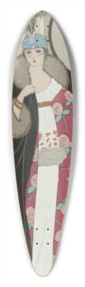 George Barbier - Journal des Dames et des Modes; the Fashion Illustrators 39.3 inch art pintail longboard deck