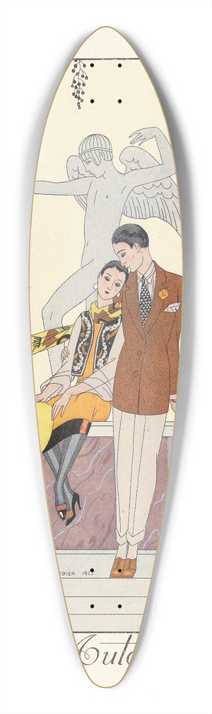 George Barbier - LAutomne (Autumn) 39.3 inch art pintail longboard deck