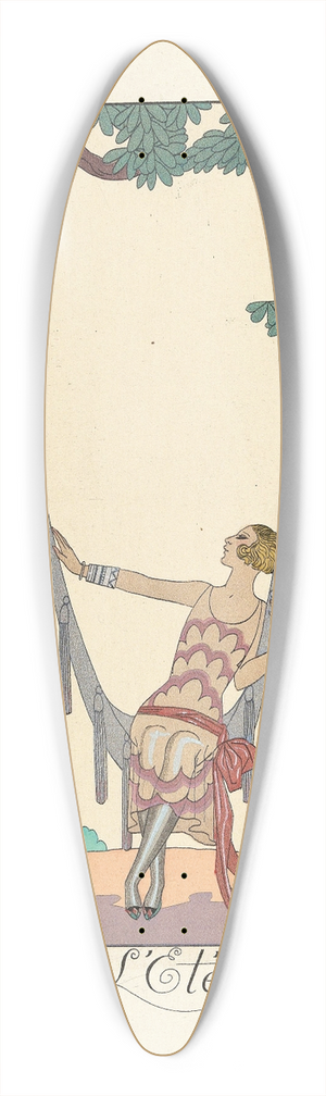 George Barbier - Lt (Summer) 39.3 inch art pintail longboard deck