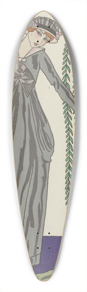 George Barbier - Robe de taffetas 39.3 inch art pintail longboard deck