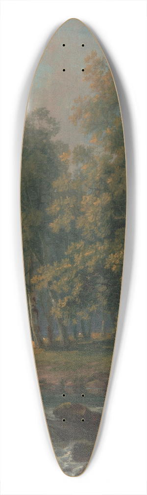 George Barret - Horses and Cattle by a River 39.3 inch art pintail longboard deck George Barret - Horses and Cattle by a River 39.3 inch art pintail longboard deck