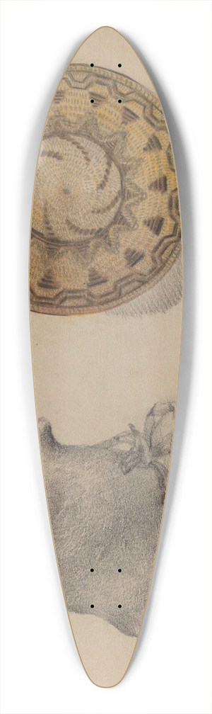 George B. Wally - Basket 39.3 inch art pintail longboard deck