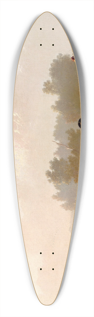 George Caleb Bingham - Fur Traders Descending the Missouri 39.3 inch art pintail longboard deck