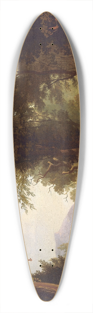 George Caleb Bingham - Landscape with Cattle 39.3 inch art pintail longboard deck
