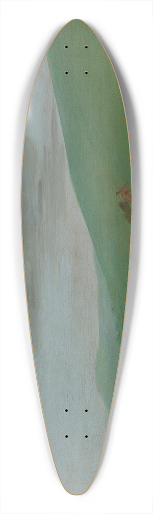 George Catlin - Buffalo Chase, A Surround by the Hidatsa 39.3 inch art pintail longboard deck George Catlin - Buffalo Chase, A Surround by the Hidatsa 39.3 inch art pintail longboard deck