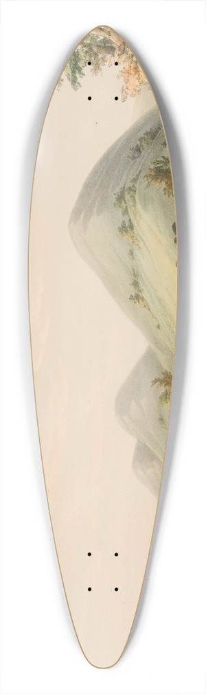 George Catlin - Buffalo Hunt, Approaching in a Ravine 39.3 inch art pintail longboard deck George Catlin - Buffalo Hunt, Approaching in a Ravine 39.3 inch art pintail longboard deck