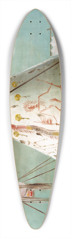 George Catlin - Crow Lodge Of Twenty-Five Buffalo Skins 39.3 inch art pintail longboard deck
