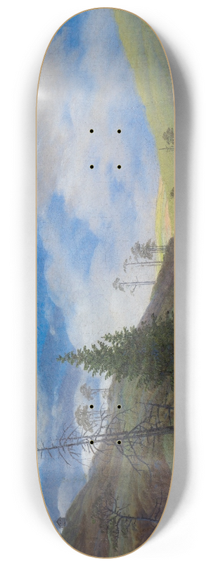 Caspar David Friedrich - Sunburst in the Riesengebirge 8.25 inch art skate deck