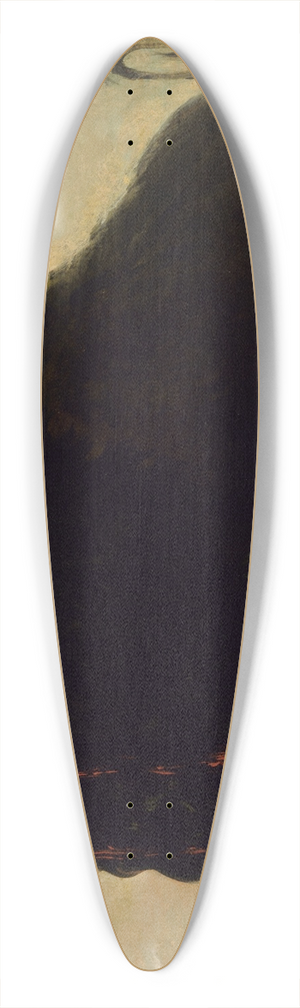 George Catlin - Dying Buffalo, Shot with an Arrow 39.3 inch art pintail longboard deck